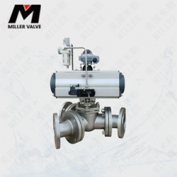 進口氣動Y型三通球閥