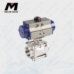 進口電動三片式球閥