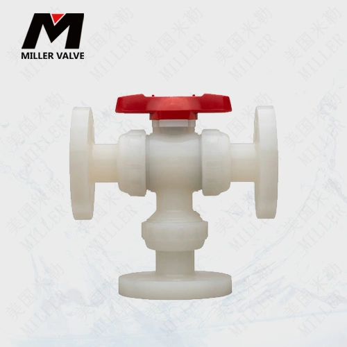 進(jìn)口氣動塑料法蘭球閥