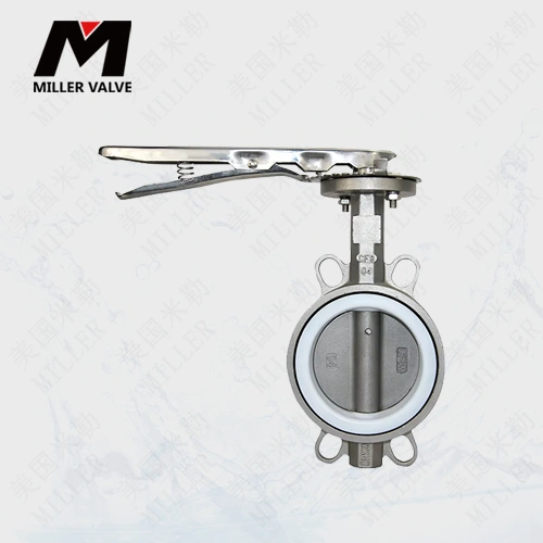 進(jìn)口不銹鋼對夾式蝶閥