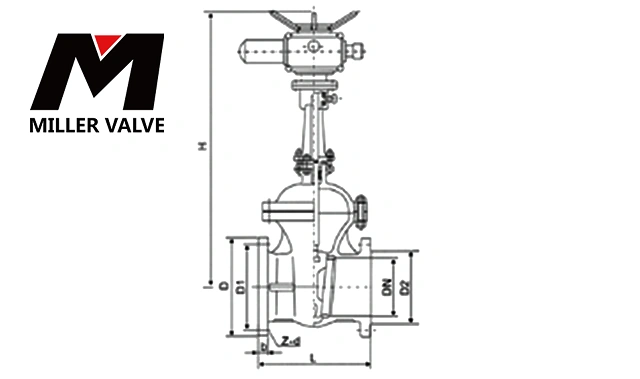 進口電動閘閥尺寸