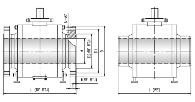 進(jìn)口高溫球閥尺寸